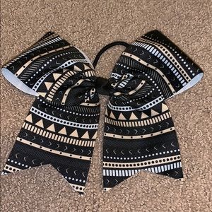 Tribal print cheer bow